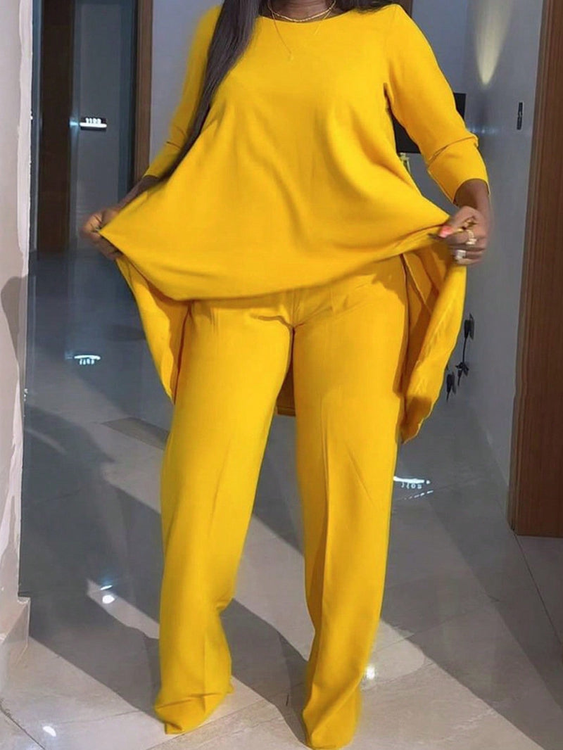 Conjunto Elegante Assimétrico Rubi