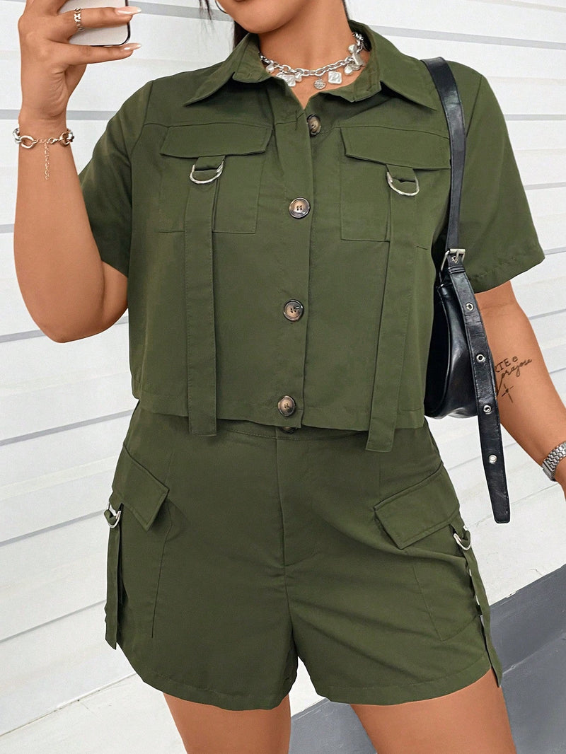 Conjunto Jaleco e Bermuda Kessia