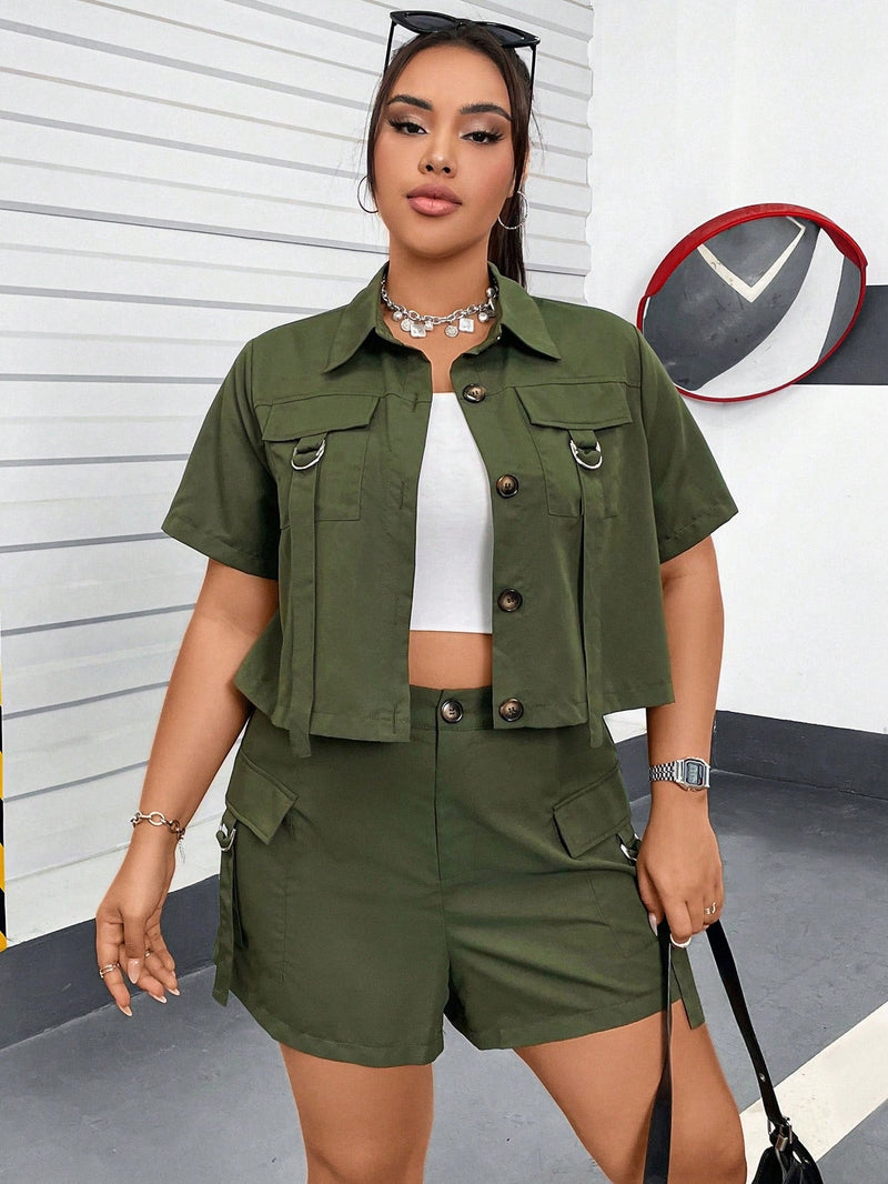 Conjunto Jaleco e Bermuda Kessia