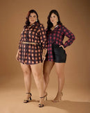 Conjunto Lamalb Xadrez Short Couro