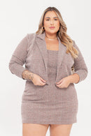 Blazer Feminino Stella Tweed Plus Size