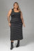 Vestido Listrado Plus Size