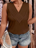 Blusa sem manga e gola V Talita