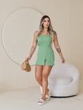 Macaquinho Short Saia Feminino Alfaiataria