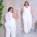 Macacão Longo Regata  Duna Acinturado