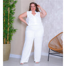 Macacão Longo Regata  Duna Acinturado