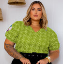 Blusa Feminina Bordada Plus Size Manu Ellas Modas