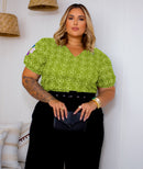 Blusa Feminina Bordada Plus Size Manu Ellas Modas
