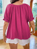 Blusa Feminina Manga Curta Talita Plus Size