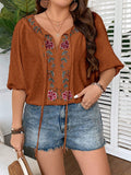 Blusa Feminina com mangas 3/4 Thaís. Plus Size
