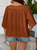 Blusa Feminina com mangas 3/4 Thaís. Plus Size