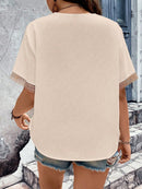 Blusa Feminina Gola em V Suzan Plus Size