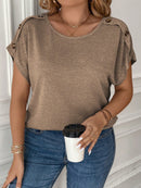 Blusa Feminina manga morcego Giovanna. Plus Size