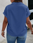 Blusa Manga curta com detalhes Pérola