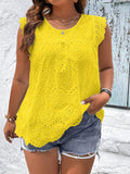Blusa Feminina sem manga bordada Melissa