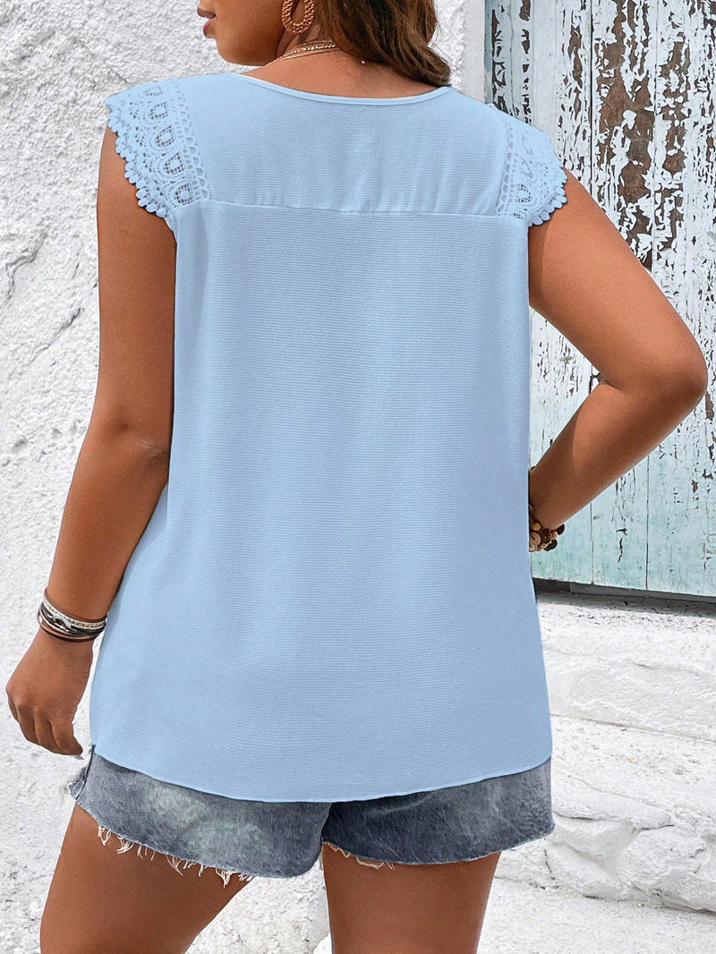 Blusa Feminina sem manga bordada Melissa