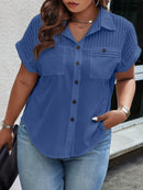 Blusa Manga curta com detalhes Pérola