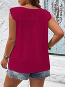 Blusa Feminina sem manga bordada Melissa