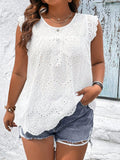 Blusa Feminina sem manga bordada Melissa