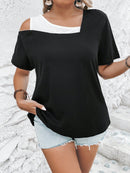 Blusa Manga curta com detalhes no ombro Mel