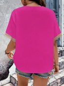 Blusa Feminina Gola em V Suzan Plus Size