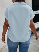 Blusa Manga curta com detalhes Pérola