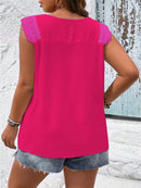 Blusa Feminina sem manga bordada Melissa