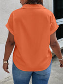 Blusa Manga curta com detalhes Pérola