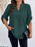Blusa casual mangas arregaçadas Milca