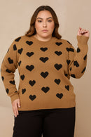 Blusa Tricot Corações