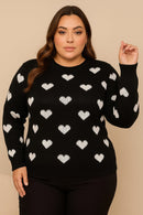 Blusa Tricot Corações