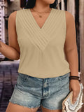 Blusa sem manga e gola V Talita