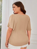 Blusa Com Gola De Amarração Flora