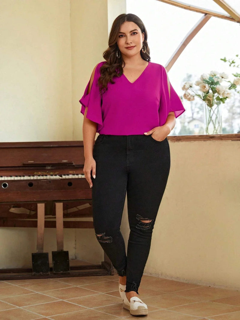 Blusa Com Recorte No Ombro Makayla