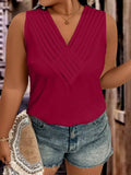 Blusa sem manga e gola V Talita