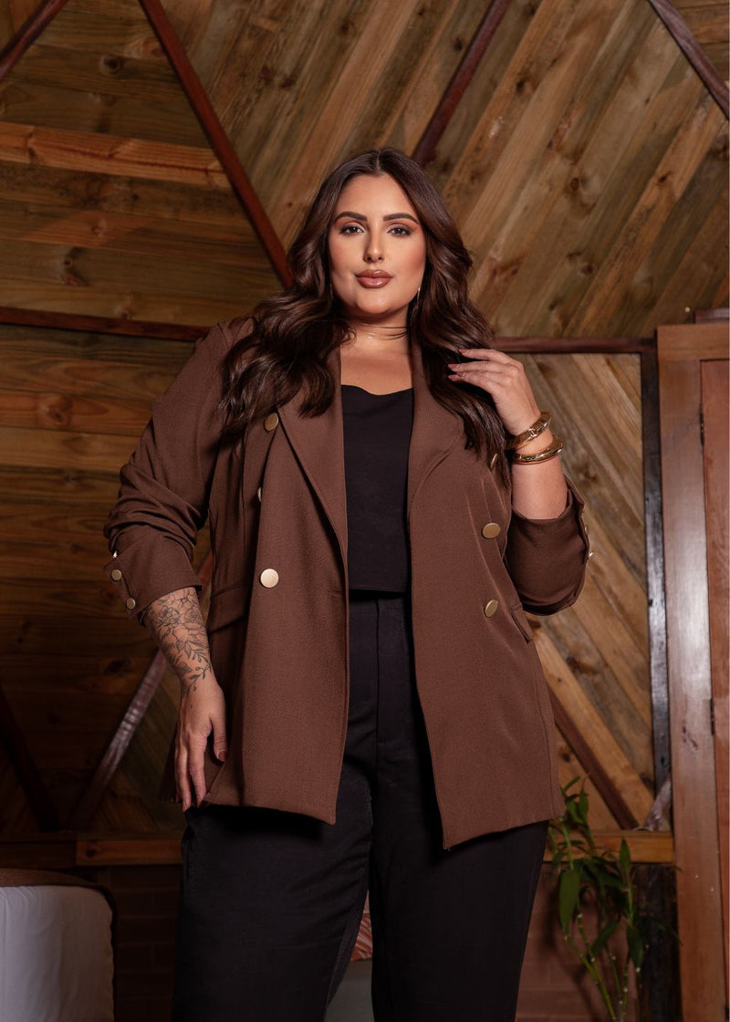 Blazer Romano Plus Size
