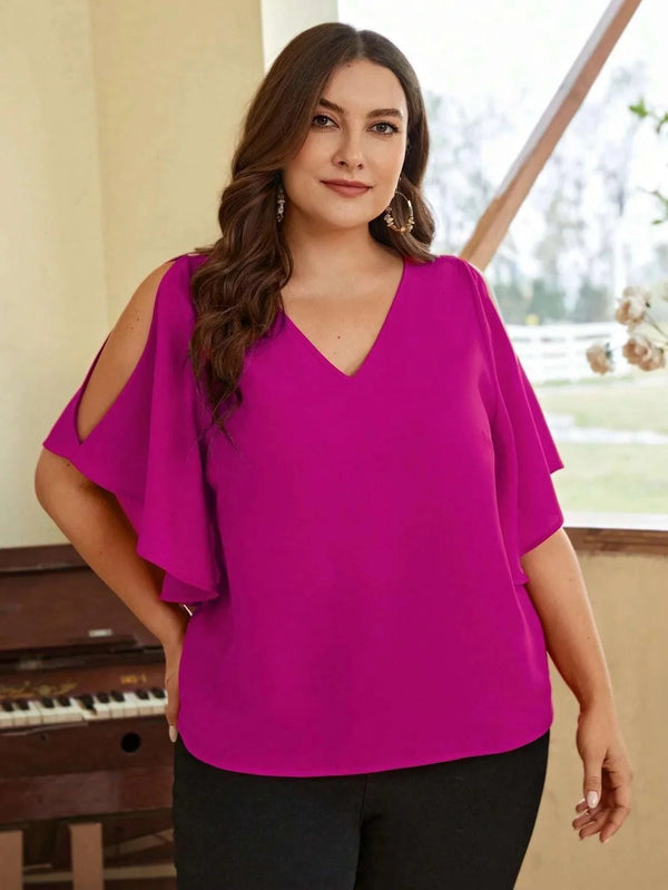 Blusa Com Recorte No Ombro Makayla