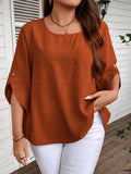 Blusa Feminina Casual manga 3/4 Kelly Plus Size.