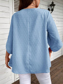 Blusa Feminina Casual manga 3/4 Kelly Plus Size.