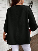 Blusa Feminina Casual manga 3/4 Kelly Plus Size.