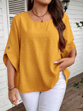 Blusa Feminina Casual manga 3/4 Kelly Plus Size.