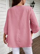 Blusa Feminina Casual manga 3/4 Kelly Plus Size.