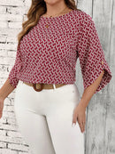 Blusa Feminina Casual manga 3/4 Kelly Plus Size.