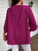 Blusa Feminina Casual manga 3/4 Kelly Plus Size.