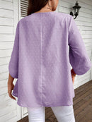 Blusa Feminina Casual manga 3/4 Kelly Plus Size.