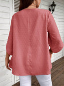 Blusa Feminina Casual manga 3/4 Kelly Plus Size.