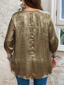 Blusa Feminina Casual manga 3/4 Kelly Plus Size.