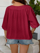 Blusa Feminina com mangas 3/4 Thaís. Plus Size