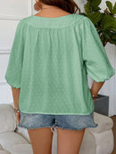 Blusa Feminina com mangas 3/4 Thaís. Plus Size