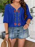Blusa Feminina com mangas 3/4 Thaís. Plus Size